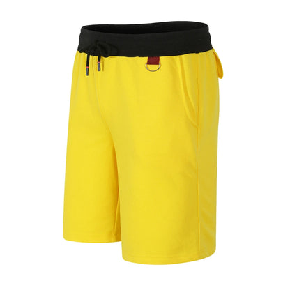 Men's Sports Shorts for All Seasons Cotton Retro Casual Stylish Street Wear Loose Athletic Shorts Zipper Pockets
