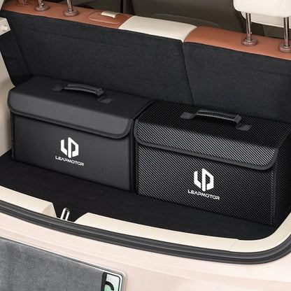 Suitable for Leapmotor C10 T03 A10 B10 C10 C01 C11 C16 D19 car carbon fiber trunk storage box large capacity foldable storage bo
