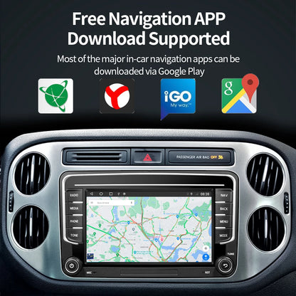 GRANDnavi Android13 Car Radio GPS For VW Volkswagen Skoda Octavia Golf 5 6 Touran Passat B6 Polo Jetta 2Din Multimedia Player