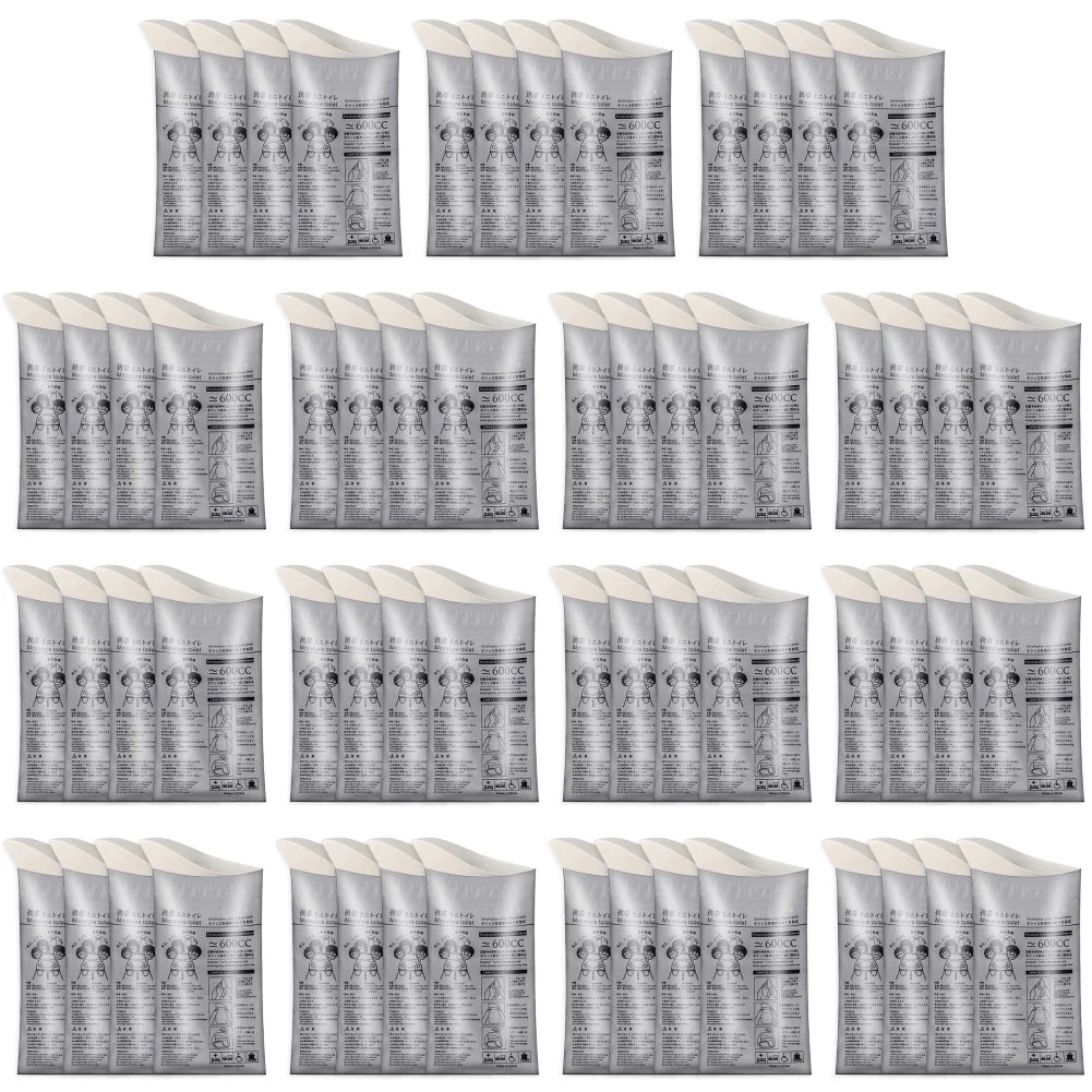 100-8PC Outdoor Emergency Urine Bags 600ml Disposable Travel Mobile Toilet Portable Urinal Bag for Female Baby Male Vomiting Bag