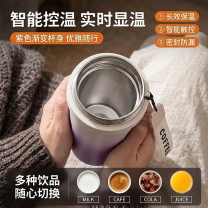 Colorful portable fully automatic mixing cup new electric coffee cup brewing milk powder soy milk insulated straw water cup