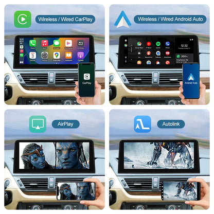 1920*720 Linux Touch Screen Wireless Carplay Android Auto Car Multimedia Player Display For BMW X1 E84 2009-2015 CIC