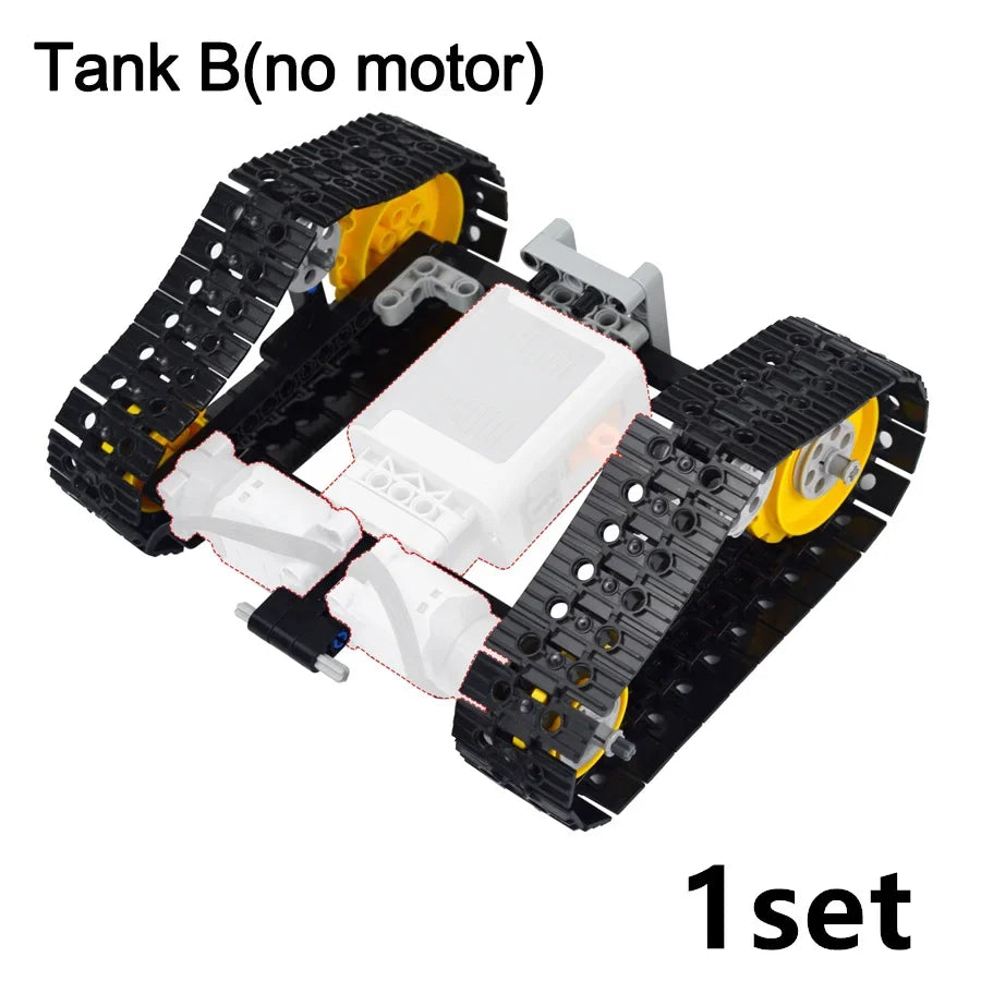MOC Expert Technical Car Power Function Motor Parts  Buiding Block With RC Motor Vehicle Brick Toys For Children Gifts Leduo