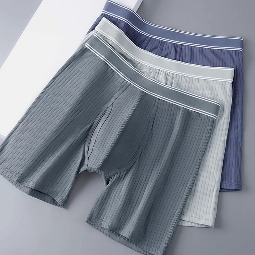 3/4Pcs Boxer man Comfortable Men's briefs Long Boxers For Man Underwear 3D Cutting U Pouch Design Men's underpants