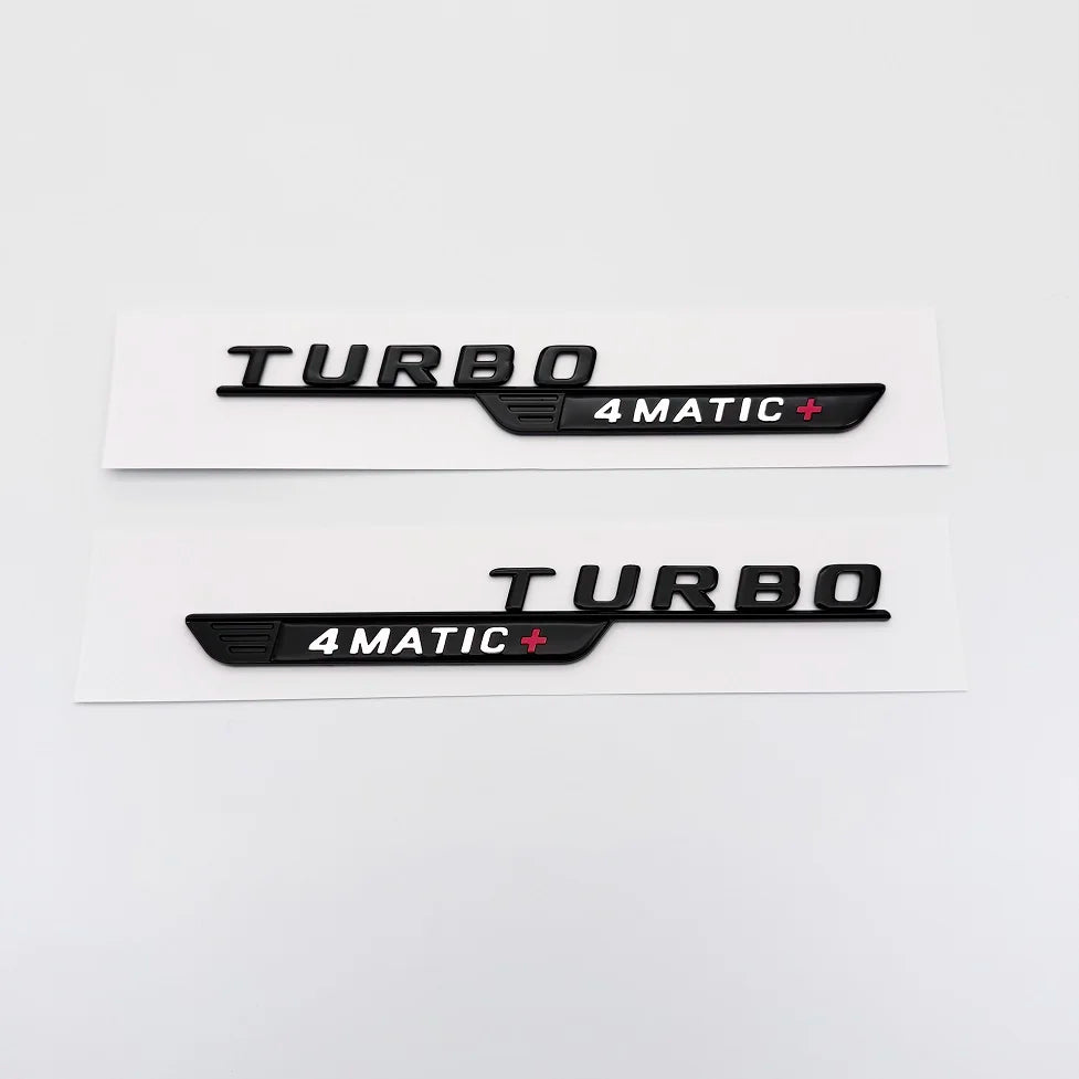 2024 New style Two tone Letters Numbers GLA35 GLA45 GLA45S Turbo 4matic+ for Car Fender Trunk Rear X156 Sticke