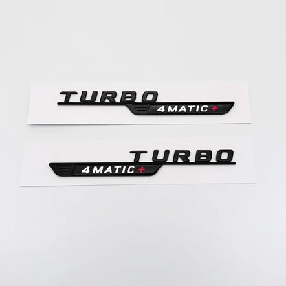 2024 New style Two tone Letters Numbers GLA35 GLA45 GLA45S Turbo 4matic+ for Car Fender Trunk Rear X156 Sticke
