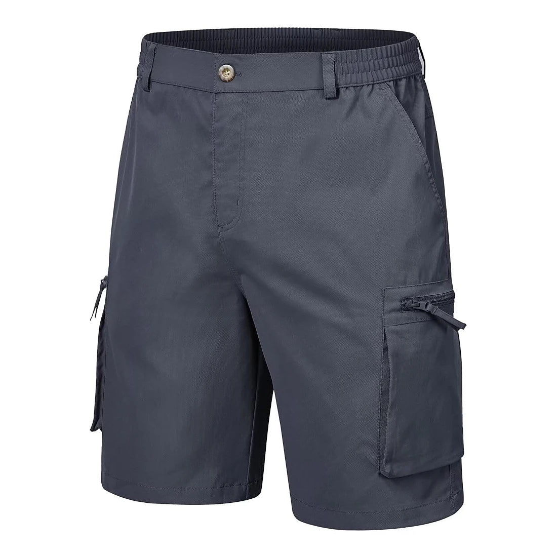 Men's Summer Breathable Cargo Shorts Loose Casual  Elastic Waist Multi-Pocket shorts Suitable for Outdoor Sports And Daily Wear