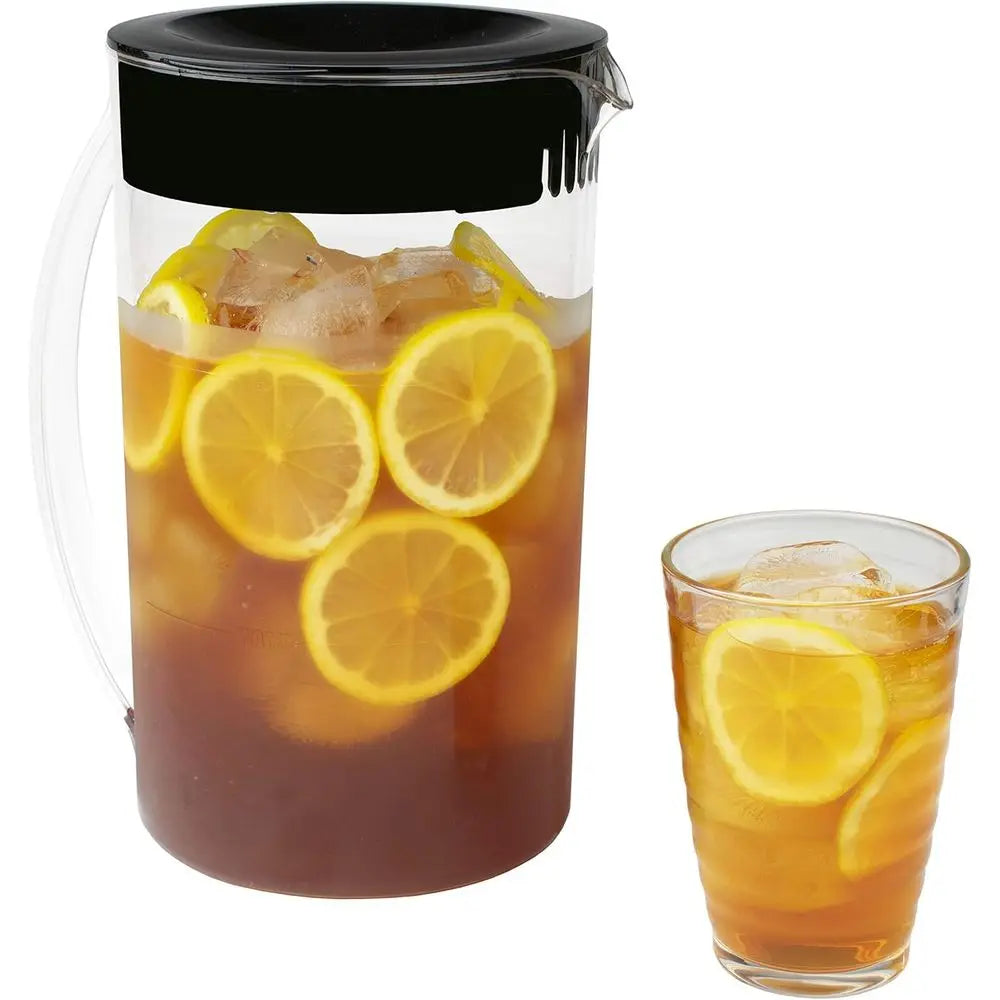 64 Oz Black Iced Tea and Coffee Maker with Pitcher