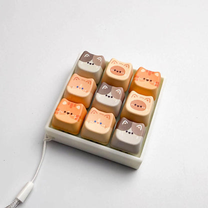 Tn Keyboard Peripheral House Cat Keycap Switch Tester Blue Mechanical Switch Stress Relief Toy Anxiety Relief For Office Adult