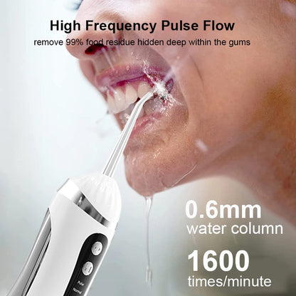 Electric Teeth Water Flosser Oral irrigator Portable Rechargeable Teeth Cleaner 3 Cleaning Modes Home Dental Cleaning Teeth