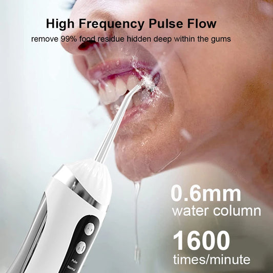 Electric Teeth Water Flosser Oral irrigator Portable Rechargeable Teeth Cleaner 3 Cleaning Modes Home Dental Cleaning Teeth