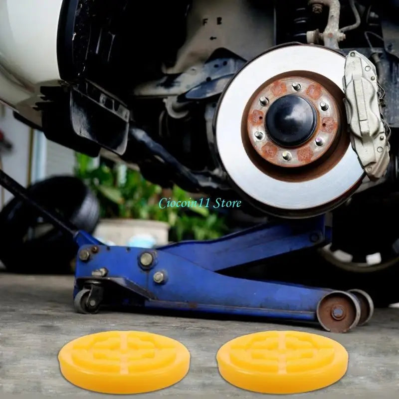 Y1UB 4pcs Rubber Lifting Platform Pads for Double Column Lifts and Trolley Jacks