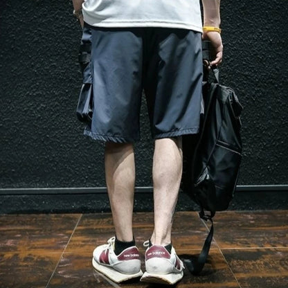 Men's Loose Fit Cargo Shorts Summer Casual Wear High Street Fashion 5-Inch Lightweight Trendy for Sports Outdoor Activities