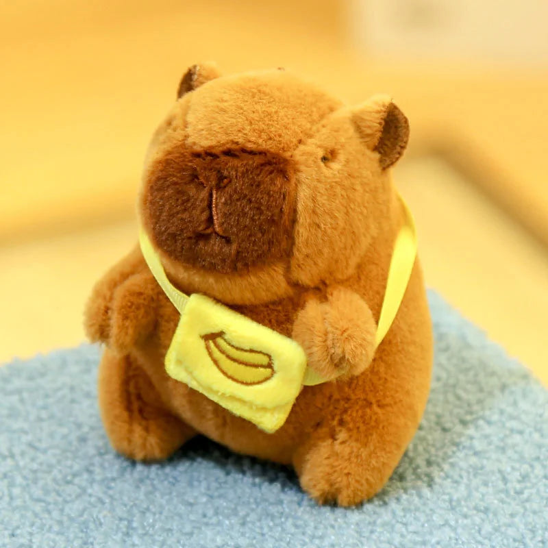 29styles Cartoon Capybara Plush Keychain Cute Stuffed Doll Toys Bag Pendant Hanging Decoration Kapila Doll Ornament Keyring Gift