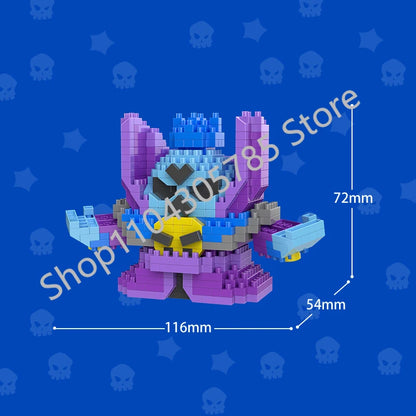Mini Anime Brawl Stars Figures Pack Fashion Original Decorations Cartoon Heroes Model Dolls Boys Christmas Gifts Collectible