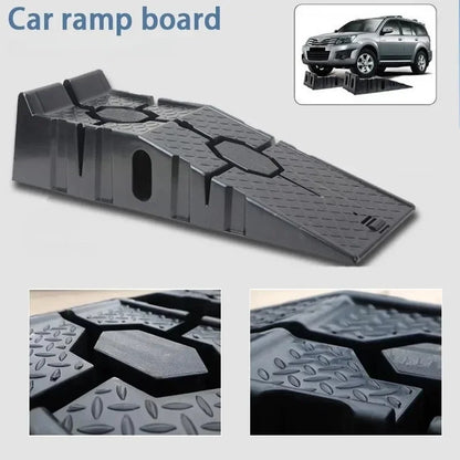 Heavy Duty Car Ramps Antiskid Working Plastic Support 2pcs Load 2500KG Car Maintenance Tools Ramp Board Ladder Jack Lift Tools