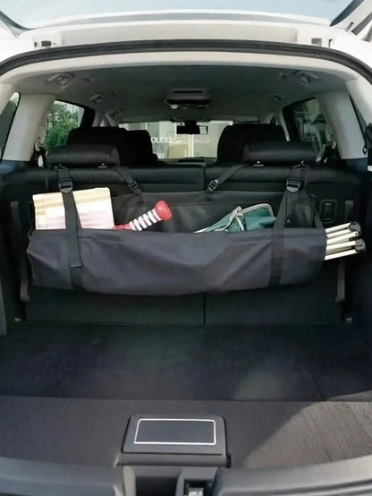 1Pc Large-Capacity Car Trunk Organizer – 600D Oxford Fabric, Suitable for Camping, Hiking, Fishing, Road Trips & More.