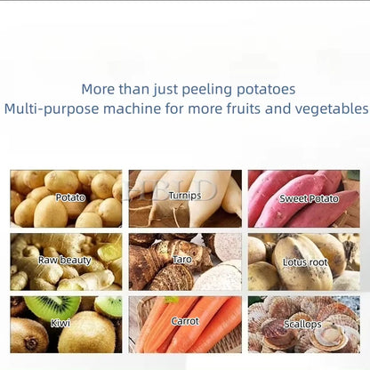 Multifunctional Potato Cleaning And Peeling Machine Electric Sweet Potato Taro Peeling Machine