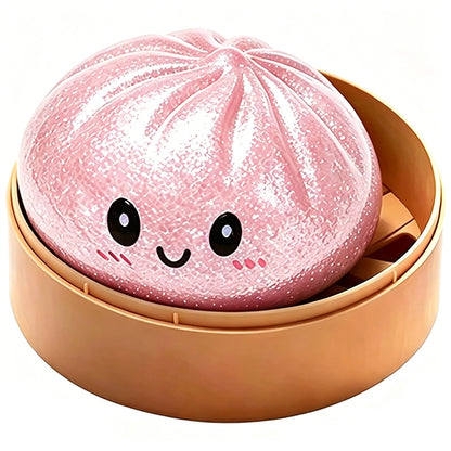 2026Glitter Dumpling Glitter Dumpling Squishy with Box Dumplings Sensory Squeeze Toy for Stress Relief