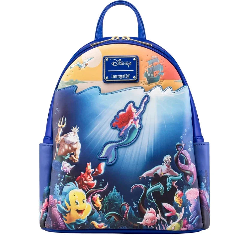 Loungefly Princess Series Manga Style Animated Collage Collection Mini Backpack