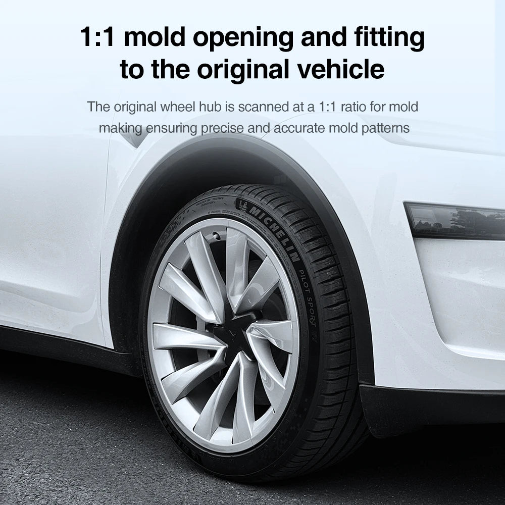 20 Inch Rim Wheel Patch Hub Caps For Tesla Model Y Juniper 2025 ABS Wheel Guard Cover Protectors Car Exterior Accessories