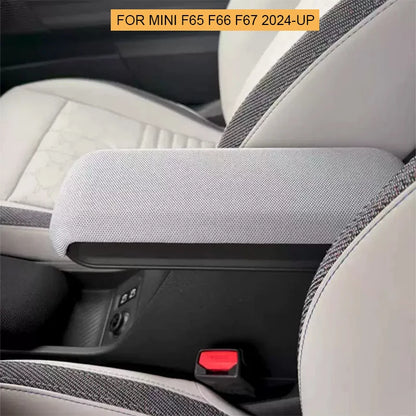 Car Armrest Mat Car Center Consoles Box Pillow Arm Heighten Pad Mat for Mini Cooper S F65 F66 F67 2024 2025 2026 Accessories
