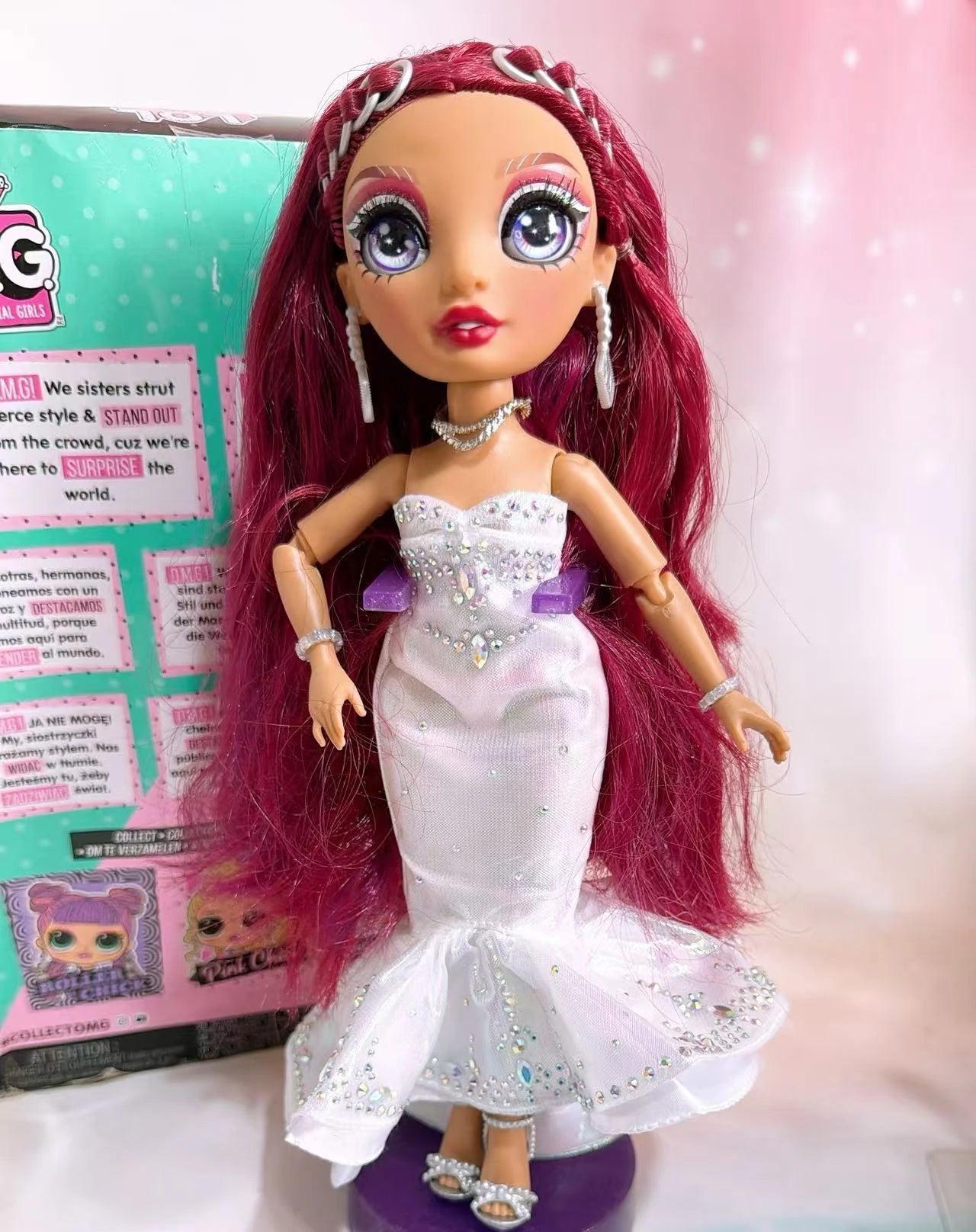 New Rainbow Doll High 25-30cm Fashionable Super Large Sister DIY Dress up Doll Toy Not Including Bracket Excluding packaging box