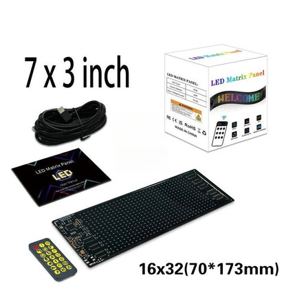 APP Remote Control Truck Devil Eye LED Pixel Panel Light 5V/2A DIY Custom Text Lighting Scrolling Foldable For Board Windshield