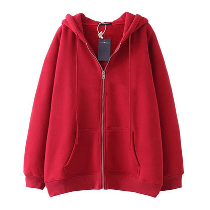 Plus Size cardigan Hoodie grunge punk silmY2K top rock aesthetic high street casual fashion urban women Hoodie Casual hooded
