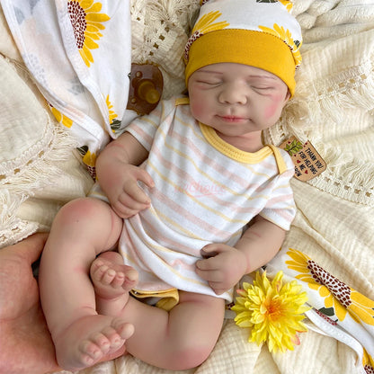 20Inch Open Mouth Pascale Full Soft Body Silicone Reborn Baby Lifelike Skin Veins Doll Anatomically Correct for Gift