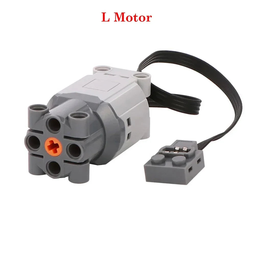 MOC Power Functions Parts Technical Servo Train Buggy M Motor 8883 Modified IR Remote Power Group Sets Lithium Battery Box 9686