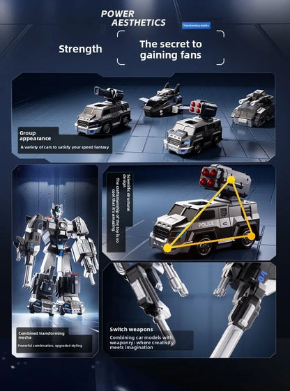 2026 New Magnetic Splicing Children's Toys Educational Building Blocks Assembled Transformers Robot Boy Birthday Gift