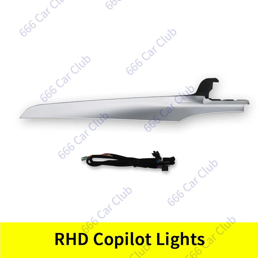 3/12/64 Colour Car LED Ambient Light For Mercedes-Benz C GLC Class Coupe W205 C43 C63 X253 LED Air Vent Speaker Decorative Lamp