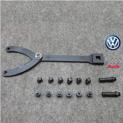 1/2 Inch 15Pc Adjustable Variable Pin Spanner Wrench Automobile Tool Universal Camshaft Pulley Puller Remover Kit