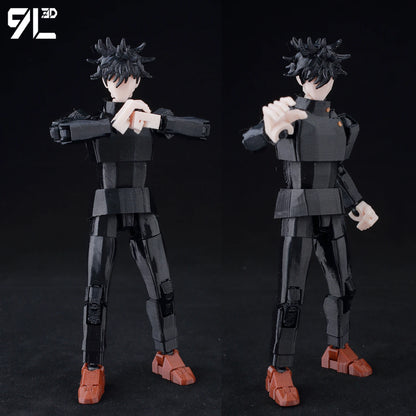 9L3D New 2025 Titan13 Fushiguro Desk Decoration LUCKY13 Mahoraga & Dogs T13 Multi-Jointed Dummy13 Stop Motion Animation For Fans