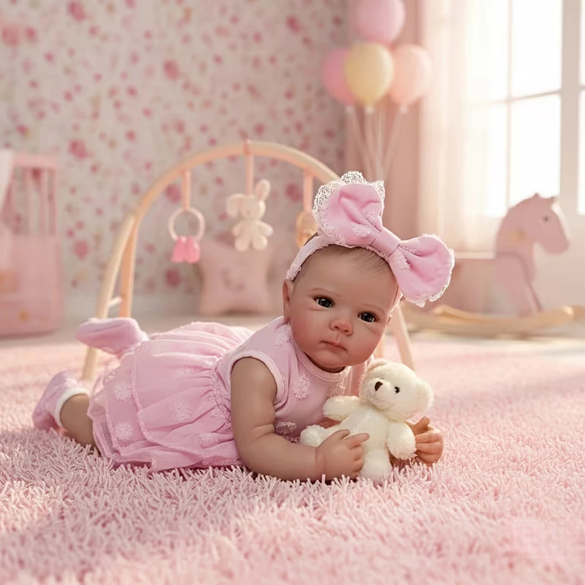 JOYORA Cute Realistic Full Body Vinyl Girl Dolls Realistic Reborn Dolls With Clothe Children'S Toys Holiday Gift Collectible Toy
