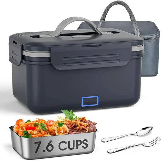 8000mAh Portable Electric Lunch Box with Automatic Heating, Ideal for Office or Outdoor Use