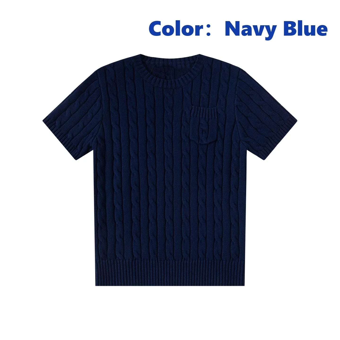 women's t-shirts and polos old money style Classic round neck Women's shirt embroidered chest pocket knitted short sleeved shirt