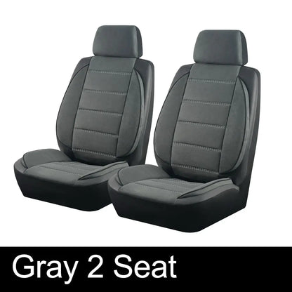 AUTOKING Universal Car Seat Covers Side Stereo Modeling Leather Fluff Car Seat Covers Fit For Most Car Accessories Interior
