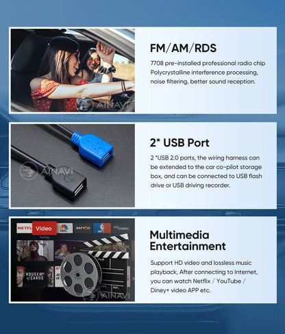 Ainavi 12.3 inch Car Radio For Mazda 6 GJ Series Atenza 2013 2014 2015 Wireless Carplay Android Auto 4G Car Multimedia Player