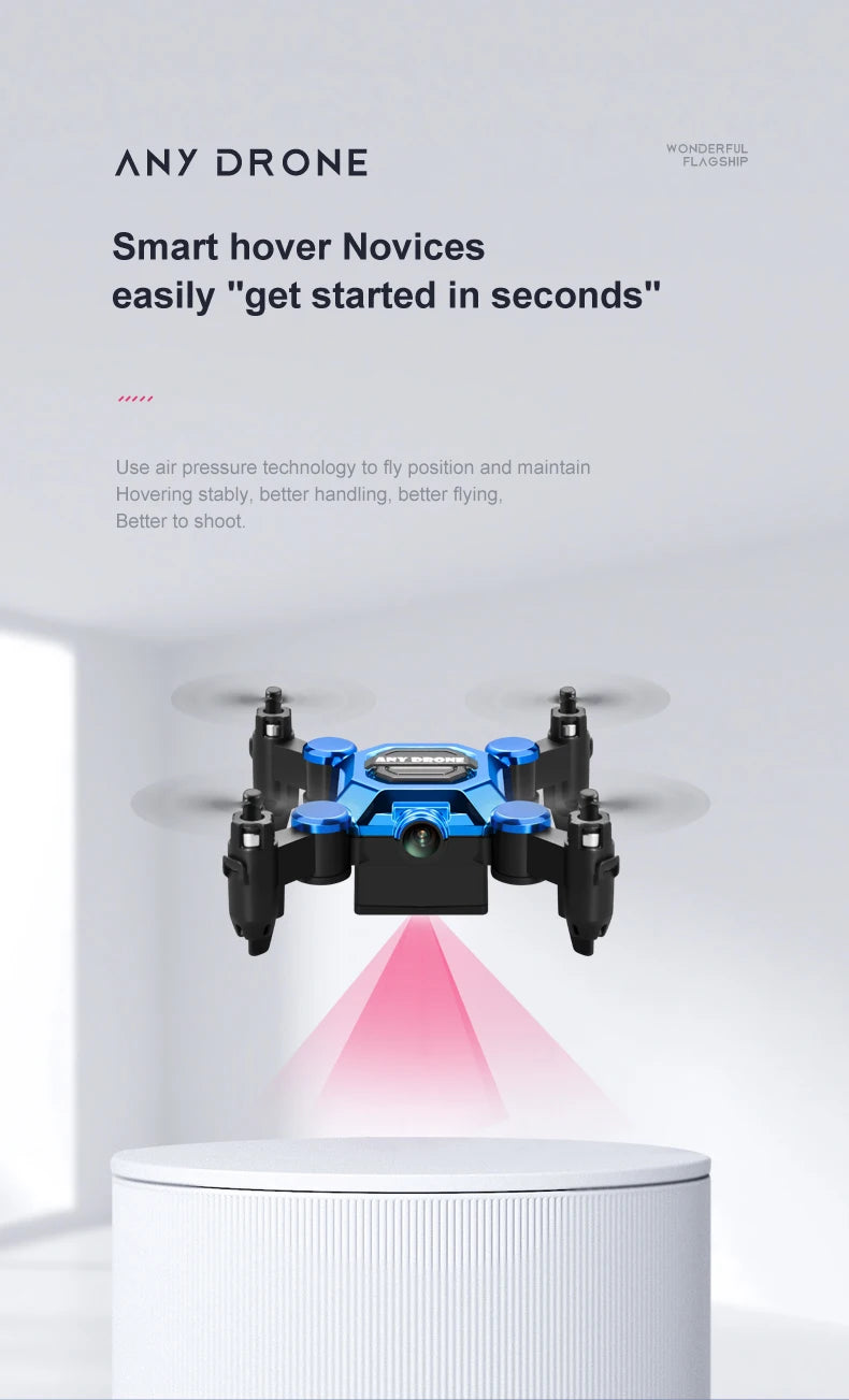New K04 Mini Drone with Camera RC Quadcopter Altitude Hold Small Durable UAV Toy for Beginners Portable Remote Control Aircraft