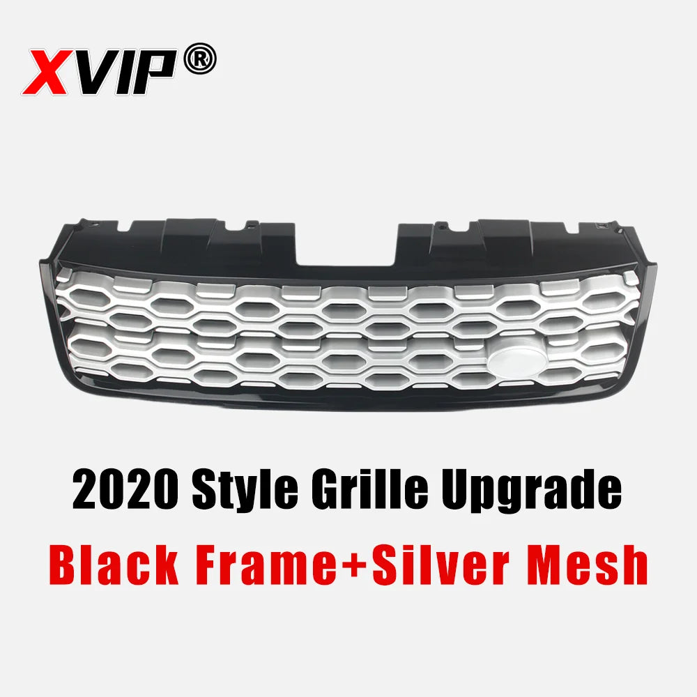XVIP Honeycomb Style Black Upper Grille Mesh Vent Trim Car Exterior Accessories For Land Rover Discovery Sport L550 2015-2019