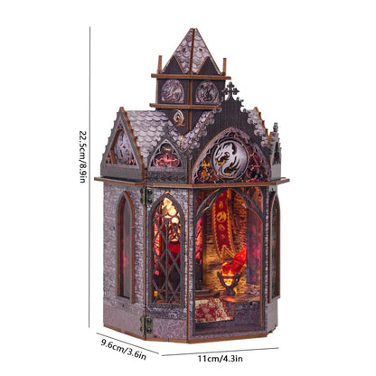 Zuuton DIY Miniature Japanese Izakaya Dollhouse Kit 3D Wooden Puzzle with Furniture Handmade Craft Building Set Gift Home Decor