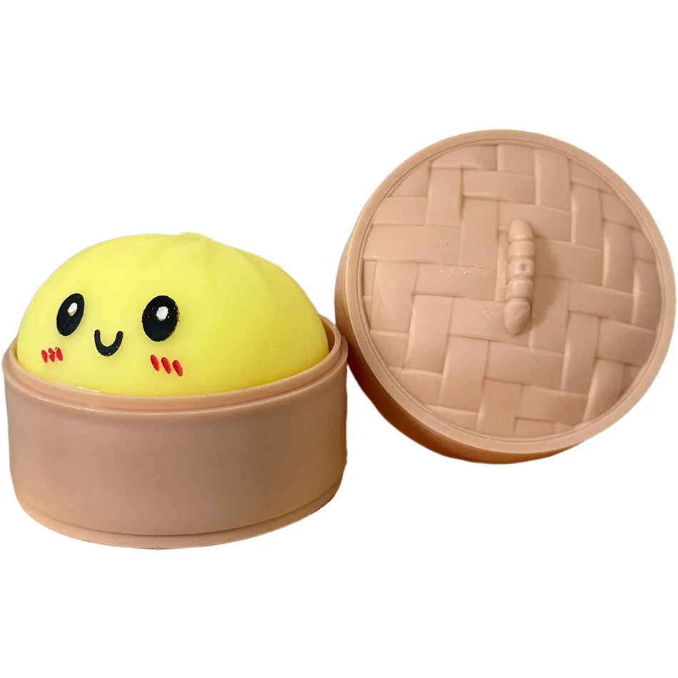 Blind Box Colorful Simulated Dumpling Squishy Relaxing Relieve Anxiety Antistress Enhance Happiness Rebound Squeeze Reliever Toy