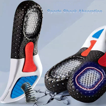 Orthopedic Insoles Memory Foam Cushion Gel Insole Silicone Arch Support Pads Sport Shoe Pad Soft Running Insert