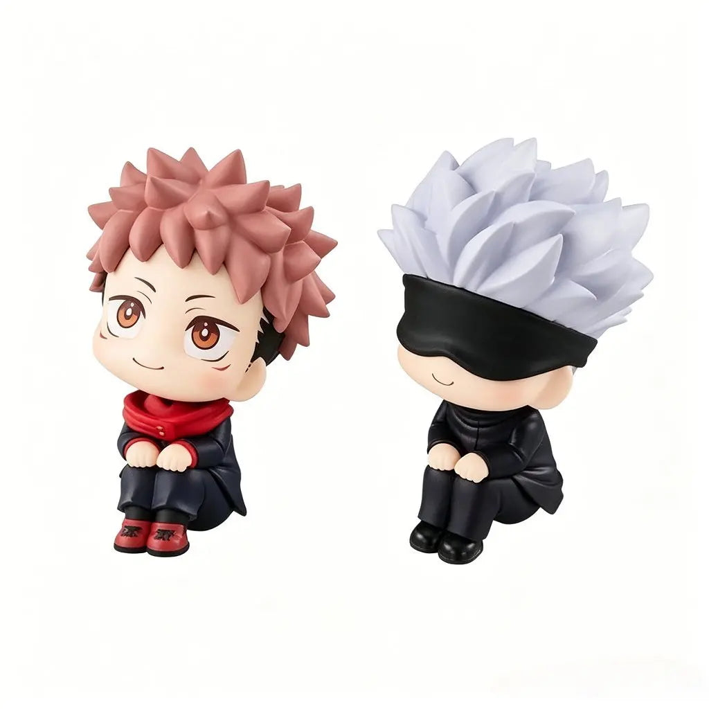 8cm Cute Anime Jujutsu Kaisen Figure Itadori Yuji Gojo Satori Fushiguro Megumi Kugisaki Kawaii Toy Car Decoration PVC Model Gift