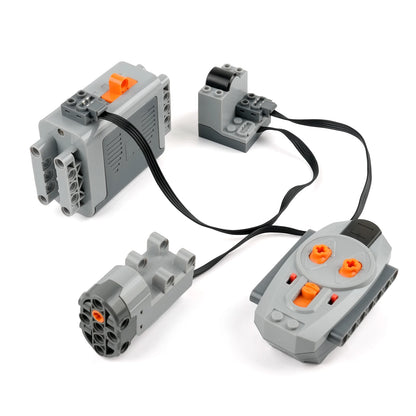 MOC Power Function Extension Kit with High-Tech Servo Motor for All Brand-Compatible Building Blocks DIY Projects