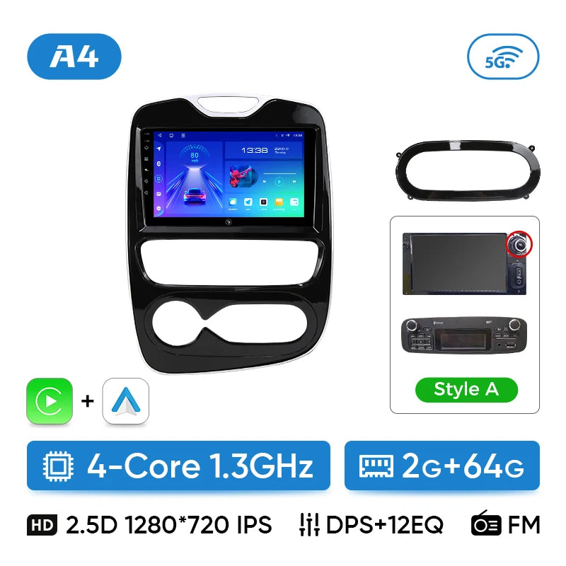 Ainavi Car Radio For Renault Clio 4 2012 2013 2014 2015 2016 2017 2018 Wireless Carplay Android Auto Multimedia 2 Din autoradio