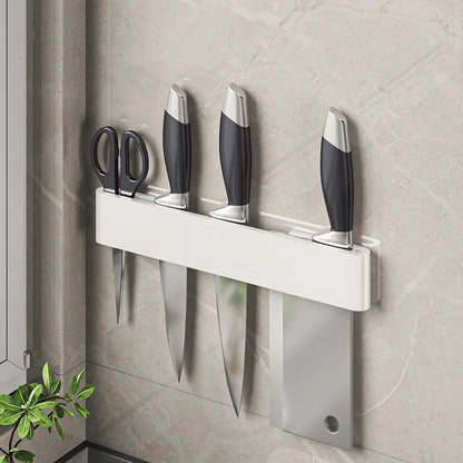 Modern Minimalism Wall-Mounted Kitchen Multi-Functional Shelf Simple Knife Holder Storage Organizer for Kitchen Knives