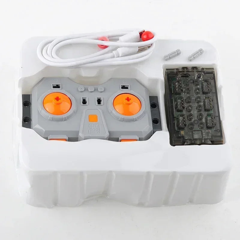 Mould King 6.0 Fast Charging Power Set Module 6-Channel APP Linear Motor Remote Control for Building Blocks PF MOC Vehicles